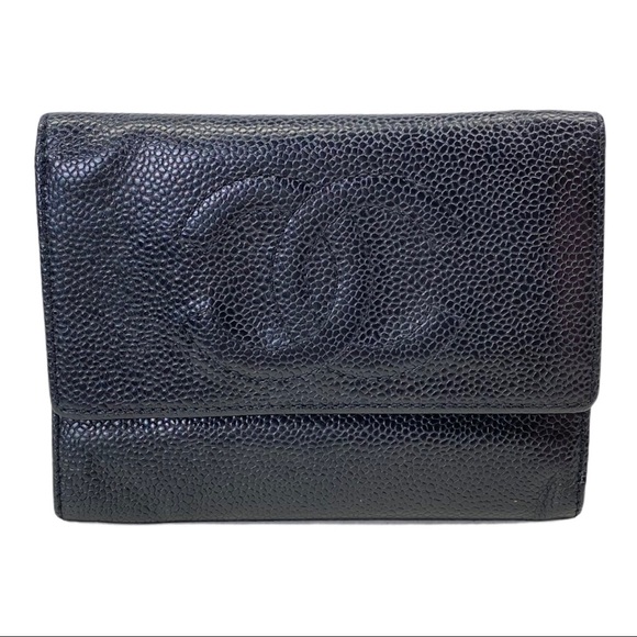 CHANEL Handbags - Chanel Wallet coco mark Black caviar skin